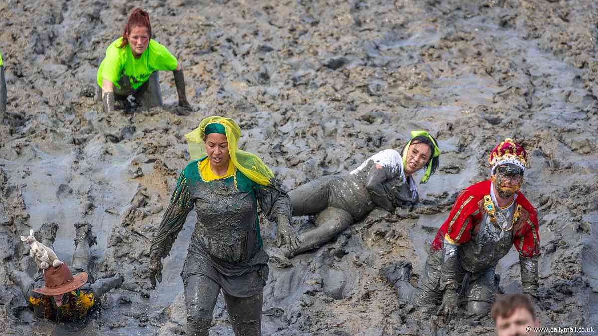 On your marks, get set, GO! Maldon Mud Race celebrates its 50th anniversary as racers slip and slide about in the dirt for charity