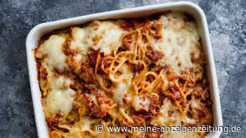Lasagne mal anders: So gut schmecken überbackene Spaghetti Bolognese