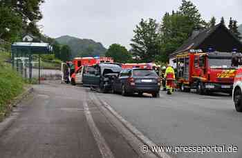 FF Olsberg: Schwerer Unfall auf B480 in Olsberg - Antfeld