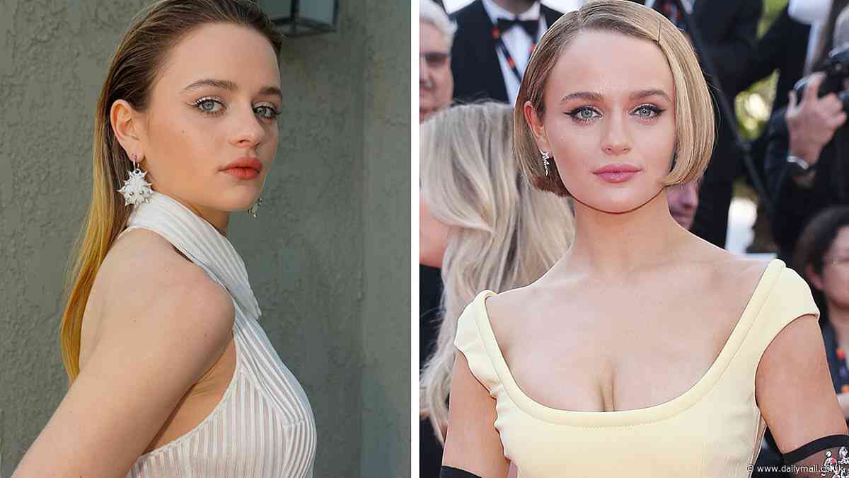 Joey King shows off long locks at Disney FYC event in LA... after FAKING bob haircut with wig at Cannes