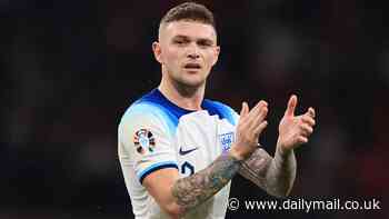 Newcastle defender Kieran Trippier to captain England against Bosnia and Herzegovina at St James' Park... with five players set to miss friendly match