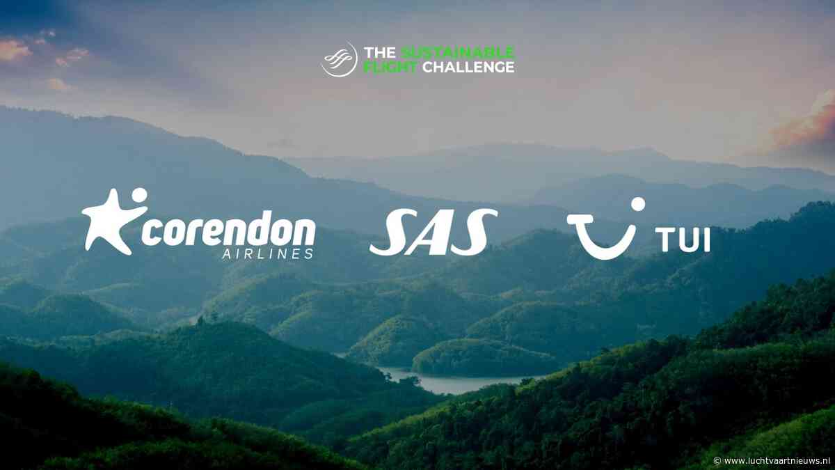 TUI en Corendon nieuwe deelnemers aan de SkyTeam Sustainable Flight Challenge