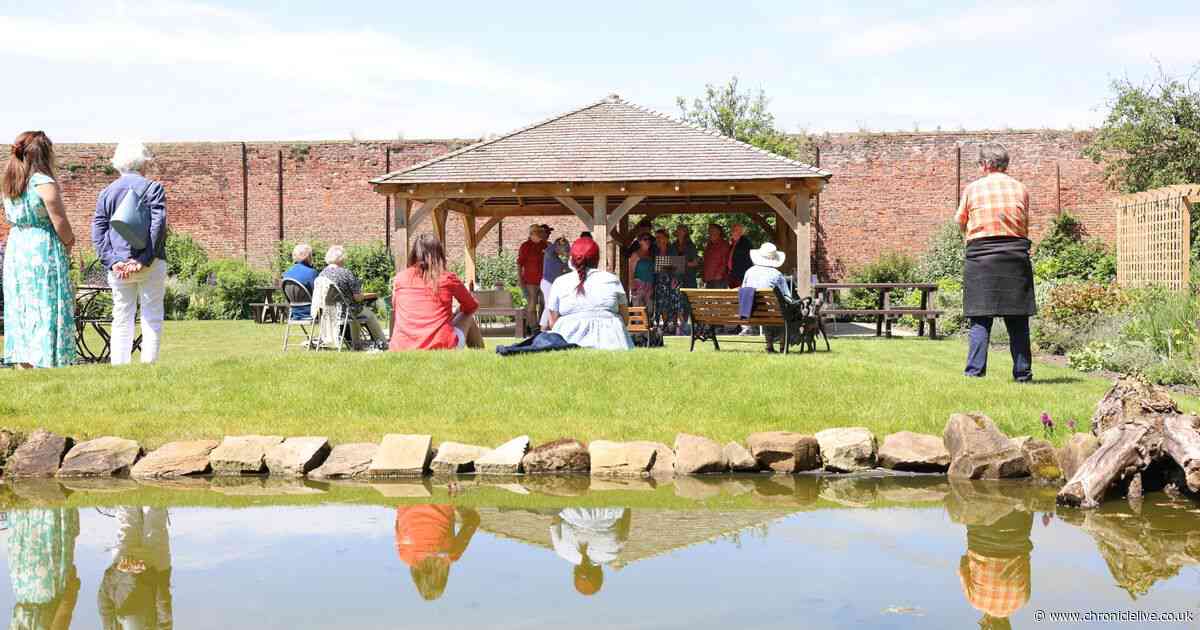 Northumberland Coast walled garden 'lost for generations' reopens in brilliant sunshine