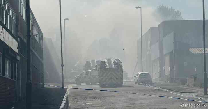 Birmingham filled with smoke seen for miles after car is ‘engulfed in flames’