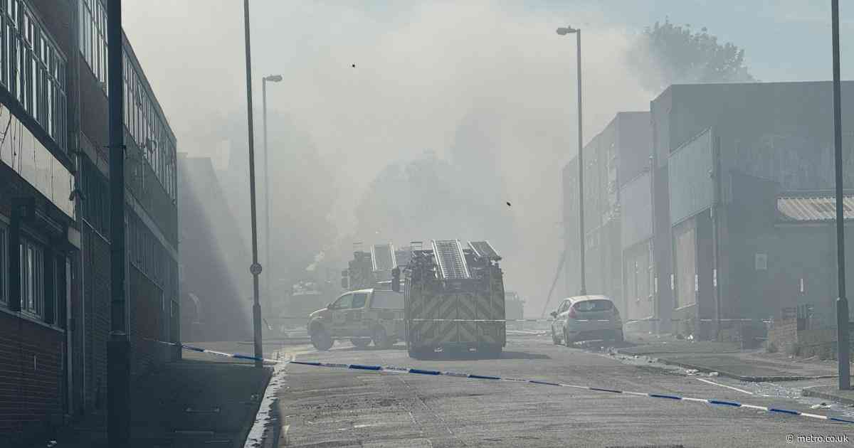 Birmingham filled with smoke after car is ‘engulfed in flames’