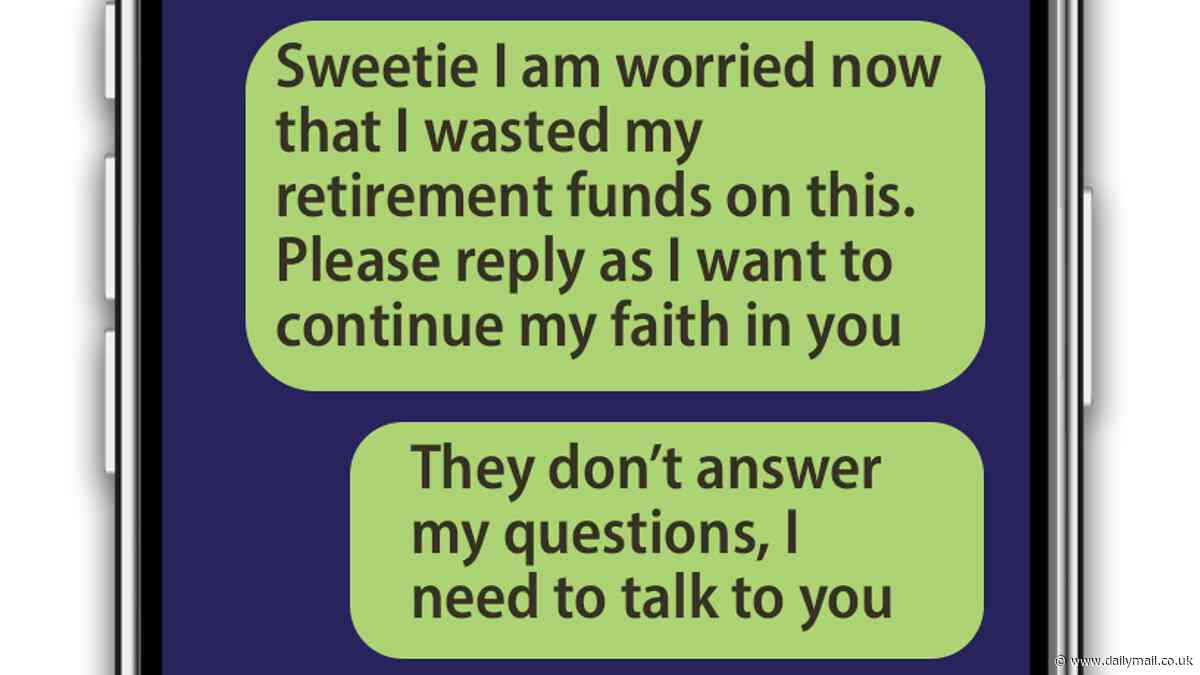 Read the sickening text messages that cost one 75-year-old his entire $715,000 life savings