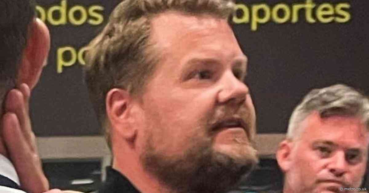 James Corden seen once again losing his temper at a service professional in new pictures
