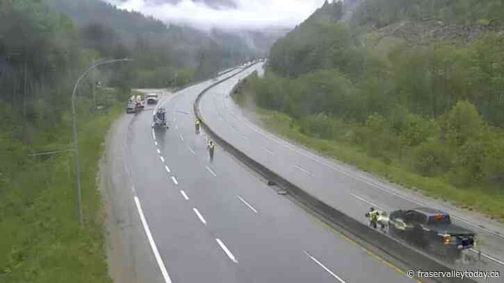 Coquihalla Highway blocked Sunday afternoon after vehicle incident, helicopter launched