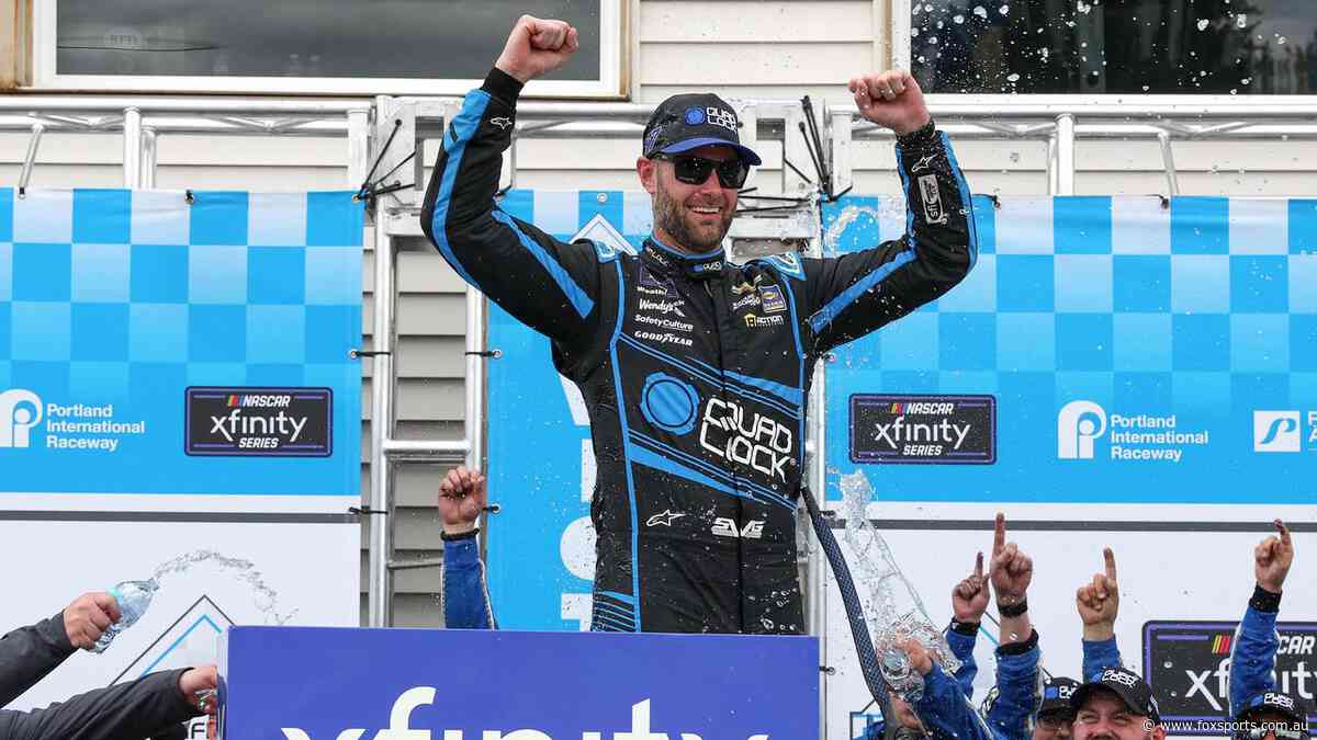 ‘What a day’: SVG stuns as ex-Supercars star secures first victory in NASCAR