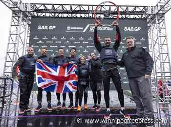 Britain’s Giles Scott claims his 1st SailGP win shortly after the Aussies’ Flying Roo capsizes