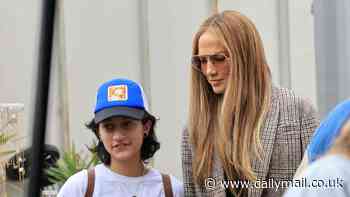 Jennifer Lopez enjoys Sunday outing in LA with gender-neutral teen Emme... after canceling summer tour to spend time with family amid divorce rumors