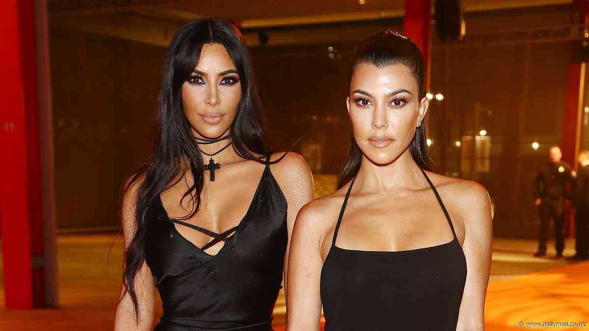 Kourtney Kardashian reveals how she and sister Kim take 'walks' together... as billionaire hilariously DRIVES beside her 'with her window down'