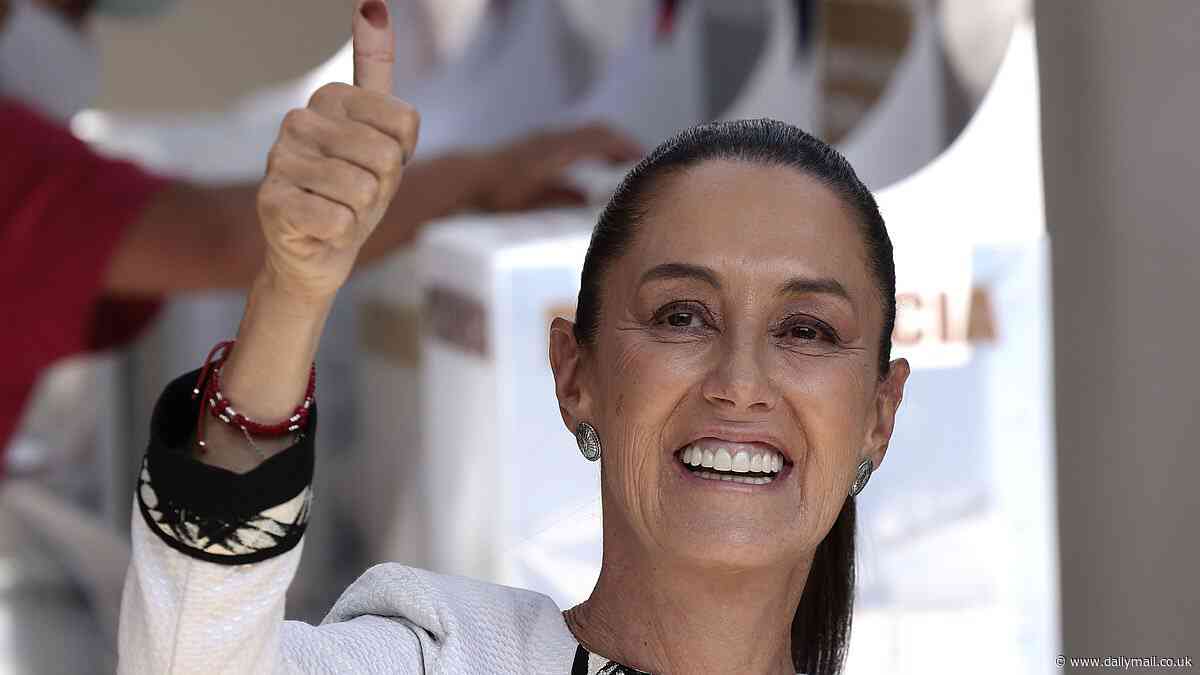 Mexico set to elect its first woman president in landslide victory as ruling party declares Claudia Sheinbaum the winner by 'large margin'