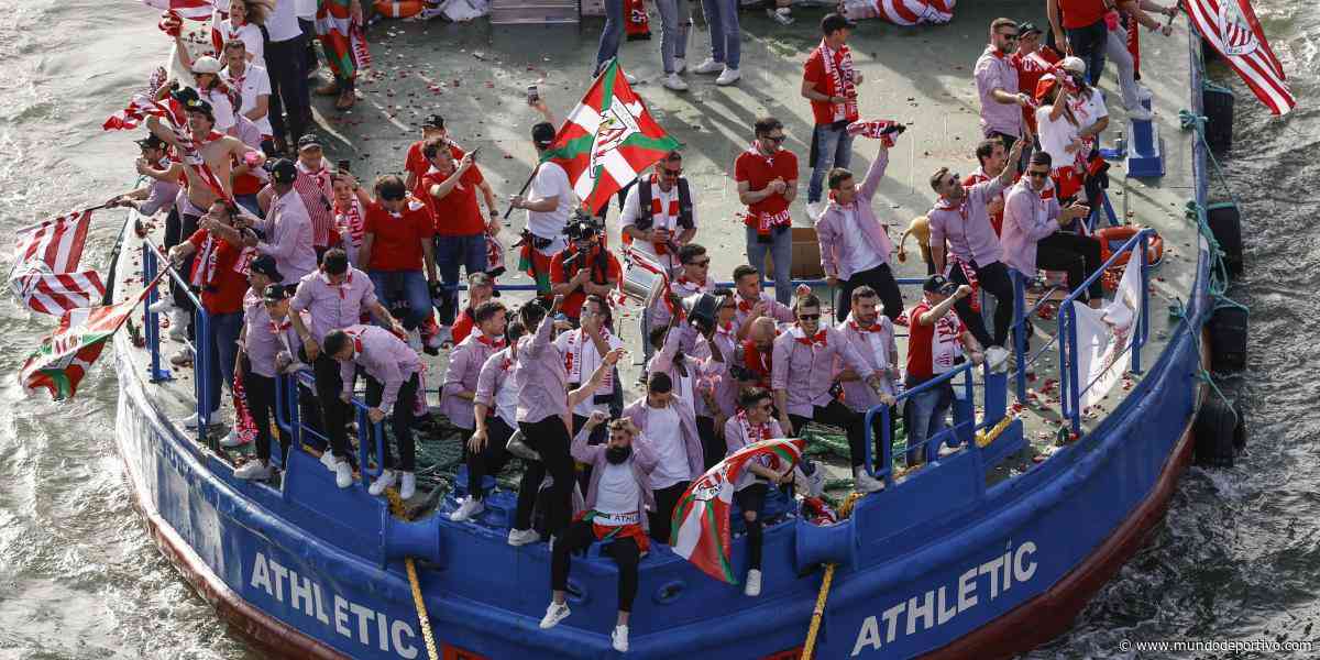 El Athletic regresa a Europa en gabarra