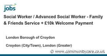 Social Worker / Advanced Social Worker – Family & Friends Service + £10k Welcome Payment