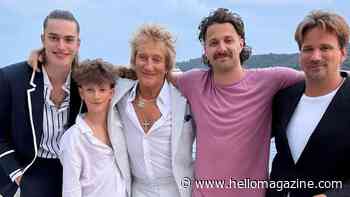 Rod Stewart surrounded by lookalike sons and gorgeous dancer daughter for special reason