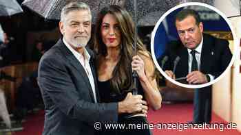 Wegen Anti-Propaganda-Aktion: Medwedew droht George Clooney mit Folter-Andeutung