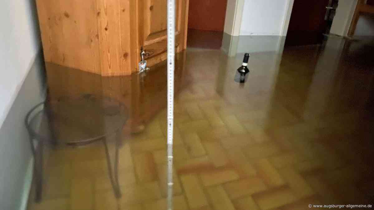 75 Zentimeter Wasser im Keller: In Haunstetten beginnt das große Aufräumen