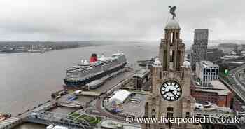 Stunning drone pictures show Cunard's Queen Anne from above