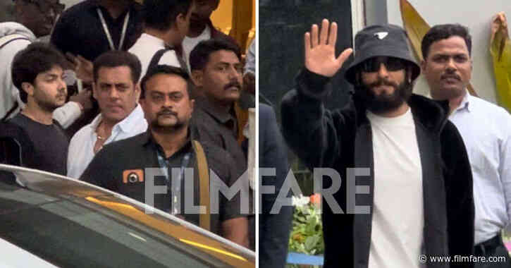 Ranveer Singh and Salman Khan return from Anant Ambanis cruise party