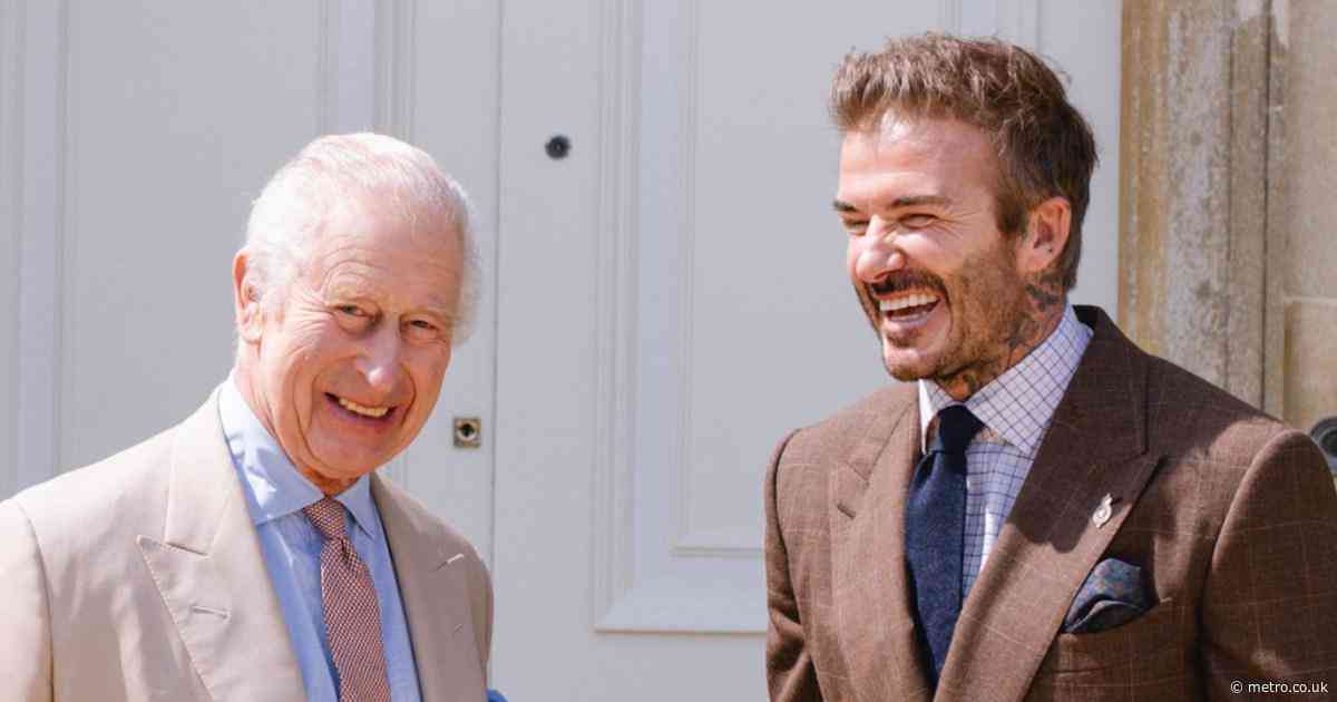 People convinced David Beckham is inching closer to knighthood after cosying up with King Charles