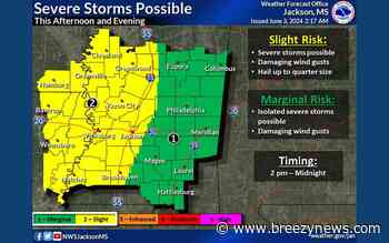 Severe Weather Possible in Local Area