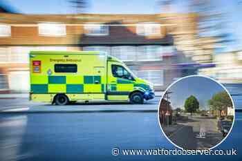 Children, 6 and 4, hospitalised after Watford car crash