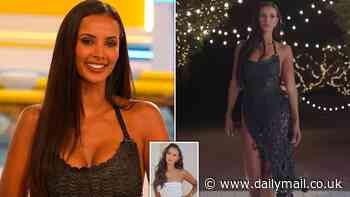 Love Island host Maya Jama stuns in a revealing black dress as she enters villa during tonight's show with shock twist as she tells new cast, 'You must always expect the unexpected'