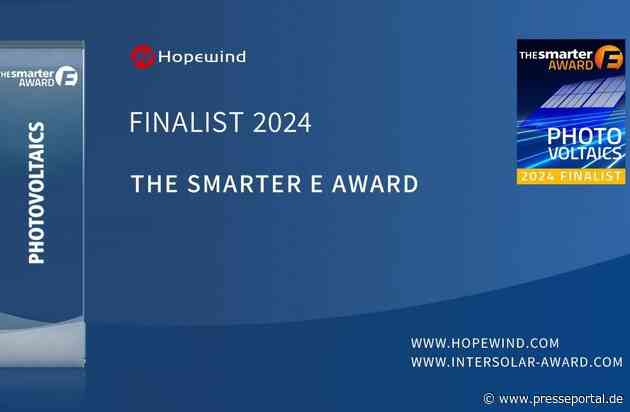 Hopewind auf der Bloomberg New Energy Finance Tier 1-Liste und als einziges chinesisches Wechselrichterunternehmen auf der Intersolar vertreten - ebenso nominiert für die Shortlist des Smarter E Award