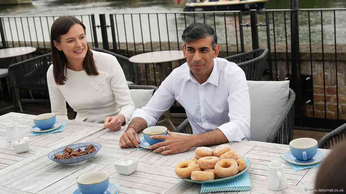 UK general election LIVE:  Fancy seeing you here.. Lib Dems photobomb Rishi Sunak during PM's visit to Oxfordshire rowing club as placard-waving campaigners boat past on the Thames - eye-catching moments from the campaign trail