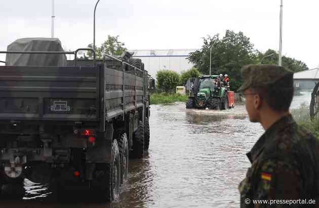 Bundeswehr unterstützt im Kampf gegen Hochwasser in Süddeutschland