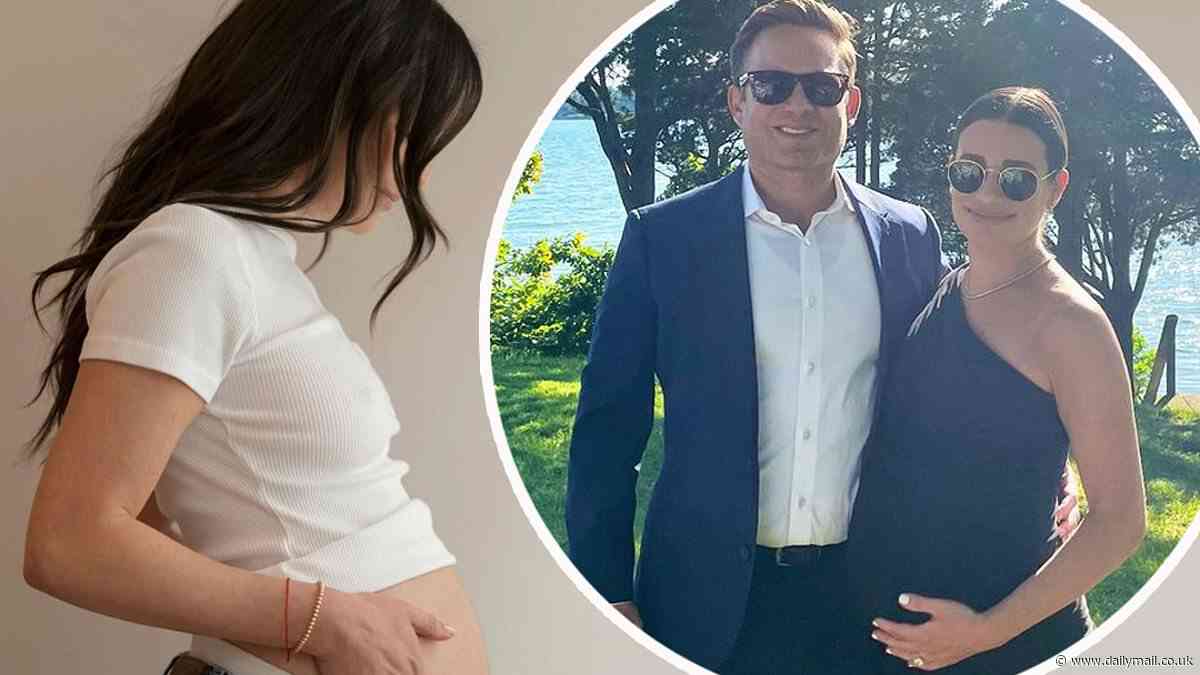 Lea Michele showcases baby bump while enjoying a relaxing 'East coast summer' with husband Zandy Reich