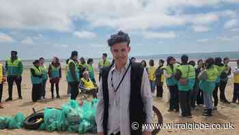 Volunteers take part in Thursaston beach clean up