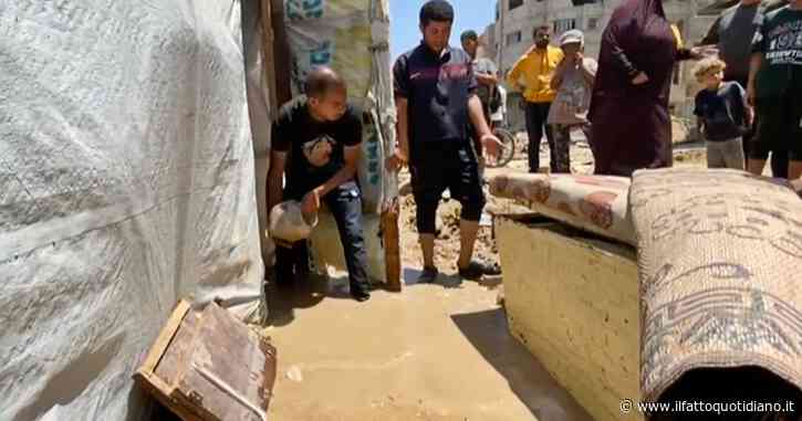 Gaza, Khan Younis ridotta in macerie: le fogne allagano le tende degli sfollati
