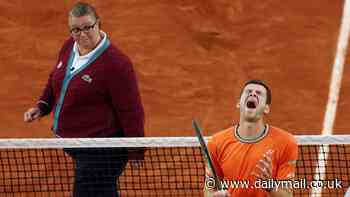 Bizarre moment at the French Open as a tennis player asks his opponent whether he wants to CHANGE the umpire after disagreeing with the official over a line call