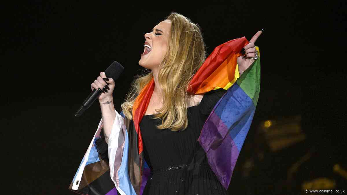 Adele's fans reveal 'homophobic' heckler did NOT shout 'Pride sucks' during her Las Vegas residency as video proves what was REALLY said