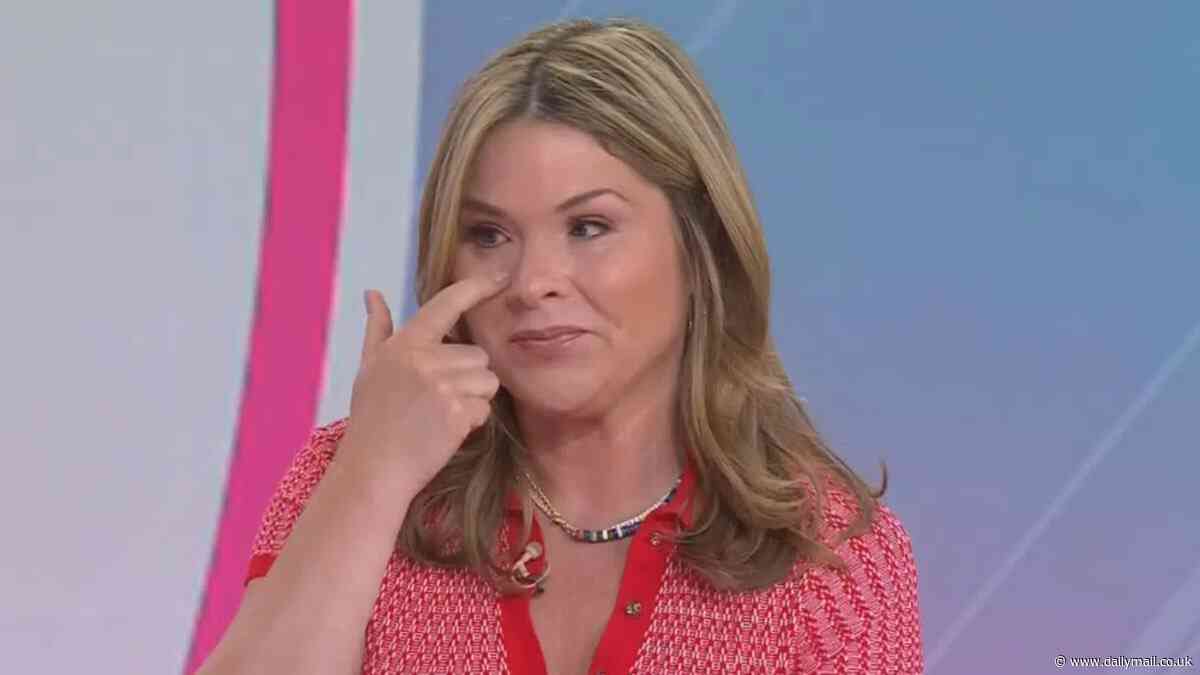 Emotional moment Jenna Bush Hager breaks down in TEARS on the Today show as she recalls the heartbreaking deaths of her grandparents George and Laura - before co-host Hoda Kotb ALSO ends up sobbing
