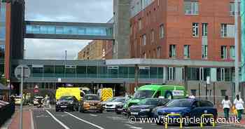 Newcastle RVI incident RECAP: Man arrested after climbing onto hospital roof