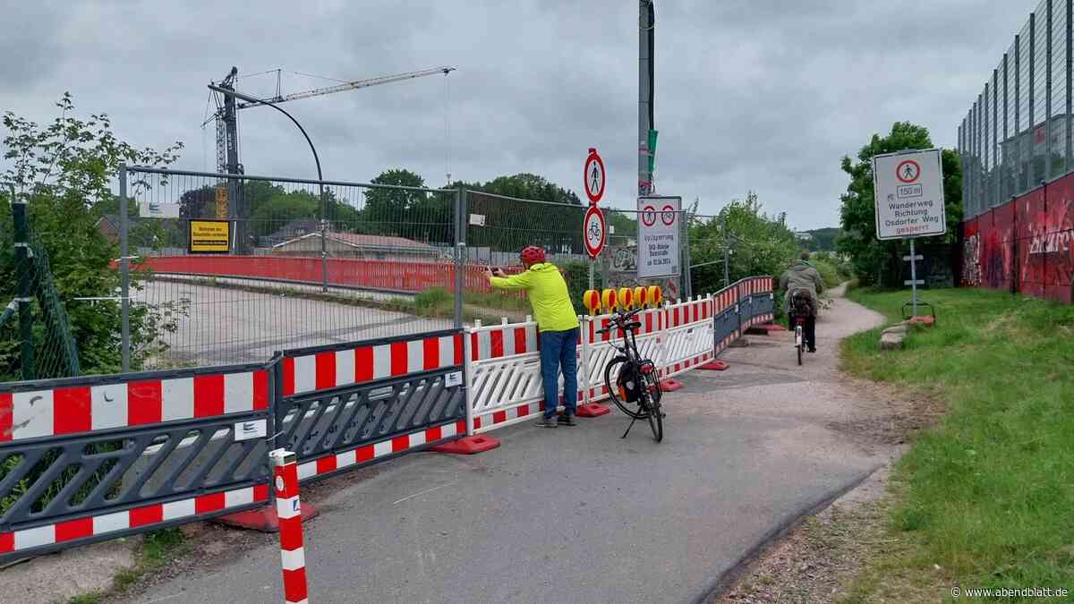 Brückenabriss: Radfahrer von Schleichweg-Aus überrascht