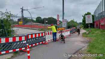Brückenabriss: Radfahrer von Schleichweg-Aus überrascht