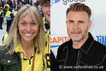 Michaela Strachan meets Take That’s Gary Barlow after gig