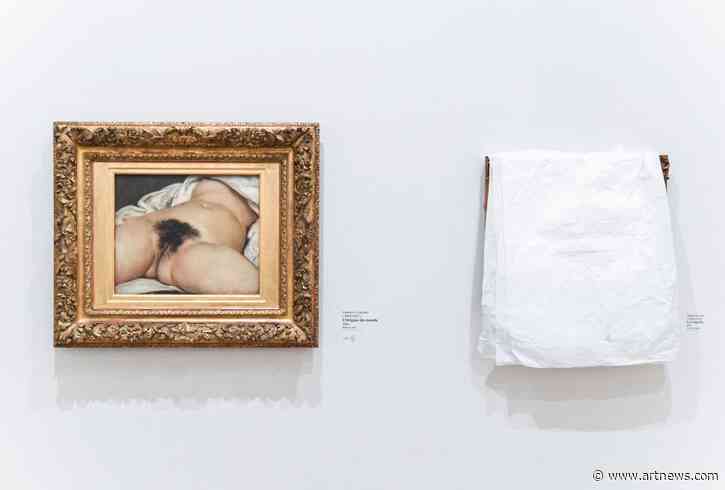 Artist Charged for Tagging Courbet’s ‘Origine du Monde’ with #MeToo