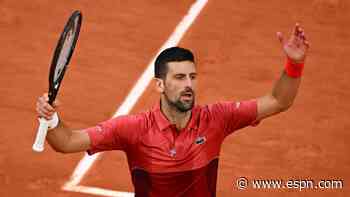 Djokovic survives 5-setter for 370th Slam win