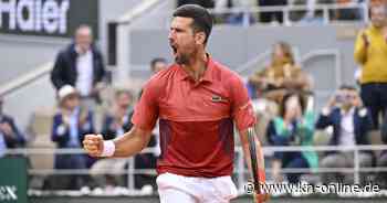 French Open: Djokovic nach Fünf-Satz-Krimi gegen Cerundolo im Viertelfinale