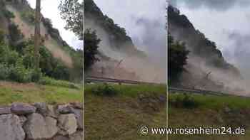Mega-Mure in Österreich: Steine schlagen direkt vor filmendem Passanten ein – Anwohner sieht „schwarze Wolken“