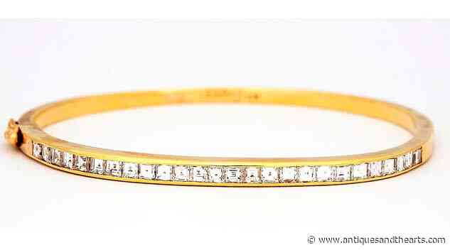 Cartier 14K Gold Diamond Bangle Bracelet Tops Peterborough’s Estate Auction