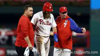 Brandon Marsh injury update: Phillies outfielder lands on IL with hamstring strain after getting hurt on bases