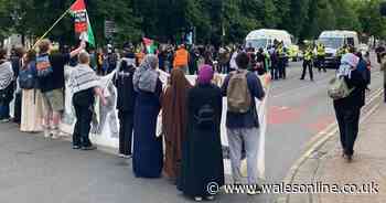 Pro-Palestine protest brings traffic in Cardiff to standstill