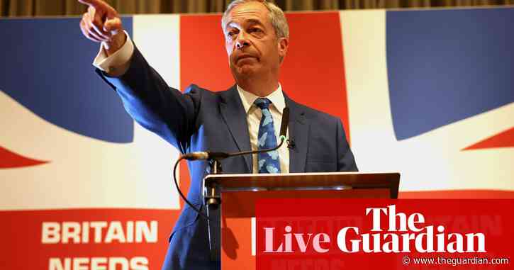 Nigel Farage to stand in Clacton at general election after taking over as leader of Reform party – as it happened