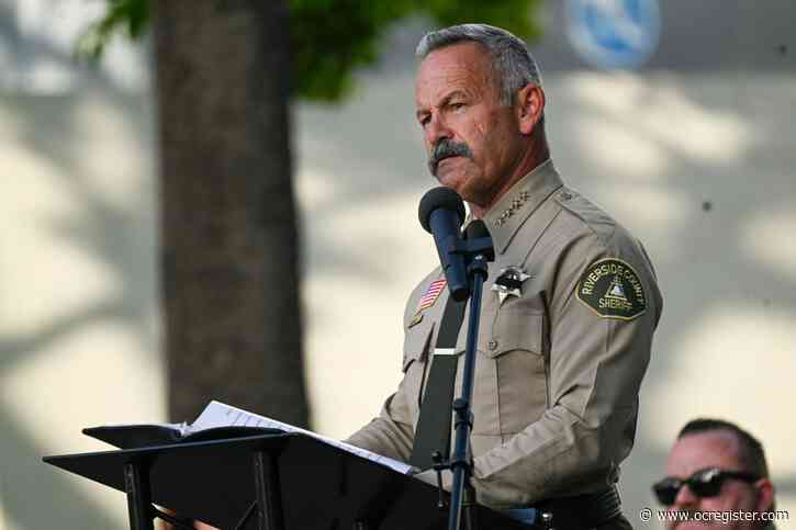 Riverside County sheriff jokes in Trump endorsement: ‘It’s time we put a felon in the White House’